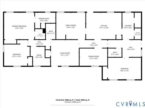 Floorplan - 2296 Mill Rd, Powhatan, VA 23139 photo 1 of 1