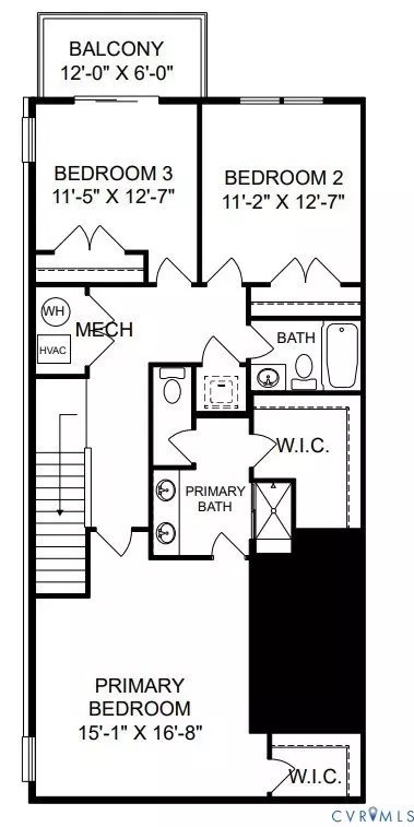 Floorplan - 13254 Brattice Loop, Midlothian, VA 23114 photo 1 of 2