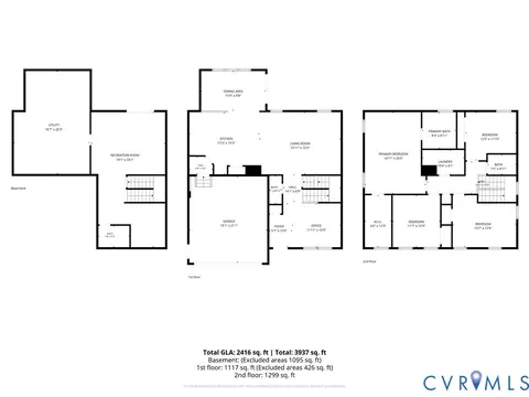 Floorplan - 16901 White Daisy Loop, Moseley, VA 23120 photo 1 of 1