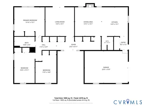 Floorplan - 7254 Wilson Cir, Gloucester, VA 23061 photo 1 of 1