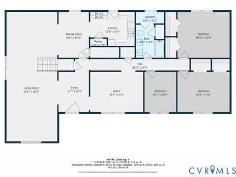 Floorplan - 4560 E Williamsburg Rd, Sandston, VA 23150 photo 1 of 2