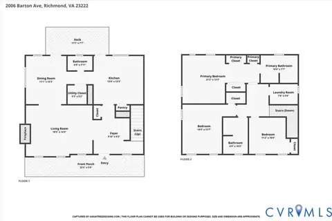 Floorplan - 2006 Barton Ave, Richmond, VA 23222 photo 3 of 3