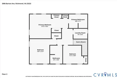 Floorplan - 2006 Barton Ave, Richmond, VA 23222 photo 2 of 3