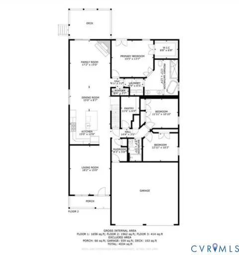 Floorplan - 199 Gibson St, Bumpass, VA 23024 photo 2 of 3