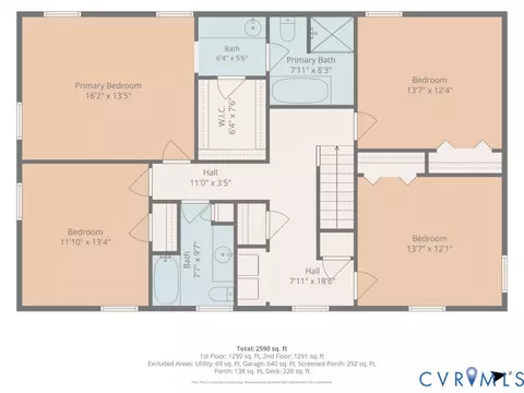 Floorplan - 2120 Heathland Dr, Midlothian, VA 23113 photo 2 of 2