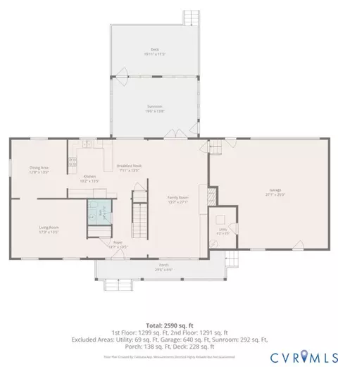 Floorplan - 2120 Heathland Dr, Midlothian, VA 23113 photo 1 of 2