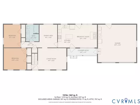 Floorplan - 7847 Beaver Dr, Gloucester, VA 23061 photo 1 of 3