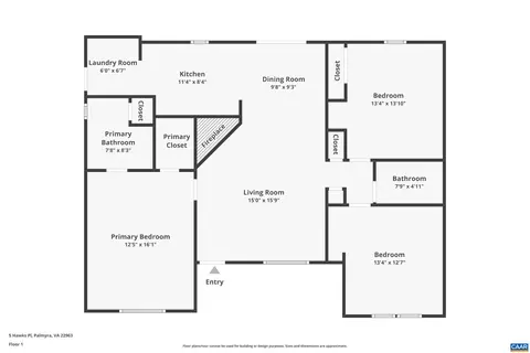 Floorplan - 5 Hawks Pl, Palmyra, VA 22963 photo 1 of 1