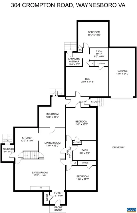 Floorplan - 304 Crompton Rd, Waynesboro, VA 22980 photo 1 of 1