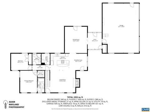 Floorplan - 884 Pleasant Gap Dr, Dry Fork, VA 24549 photo 1 of 4