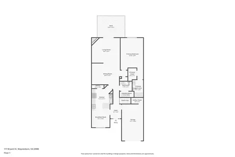 Floorplan - 117 Bryant Dr, Waynesboro, VA 22980 photo 1 of 2