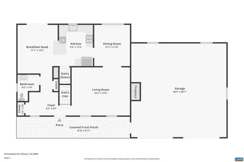 Floorplan - 45 Amethyst Rd, Palmyra, VA 22963 photo 1 of 4