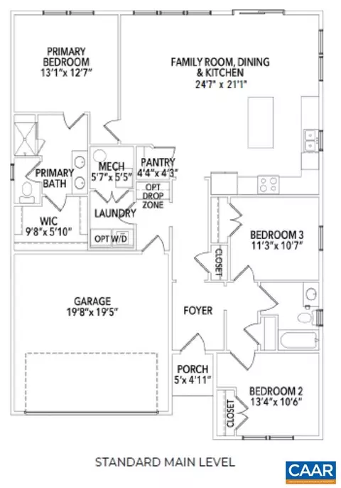 Floorplan - 471 Postles Rd # A, Charlottesville, VA 22901 photo 1 of 3