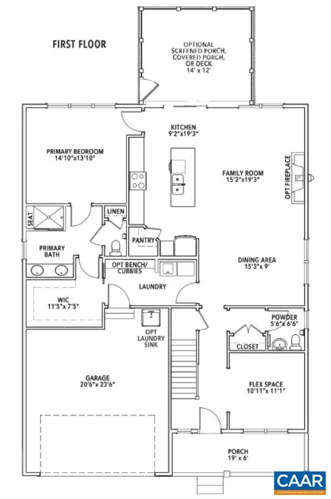Floorplan - 128 Marcella St # E, Charlottesville, VA 22911 photo 1 of 3