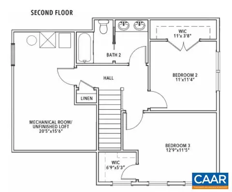 Floorplan - 128 Marcella St # E, Charlottesville, VA 22911 photo 2 of 3