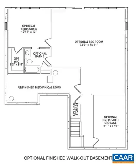 Floorplan - 128 Marcella St # E, Charlottesville, VA 22911 photo 3 of 3