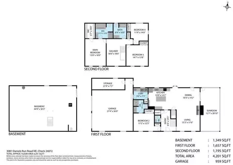 Floorplan - 3081 Daniels Run Rd NE, Check, VA 24072 photo 1 of 2