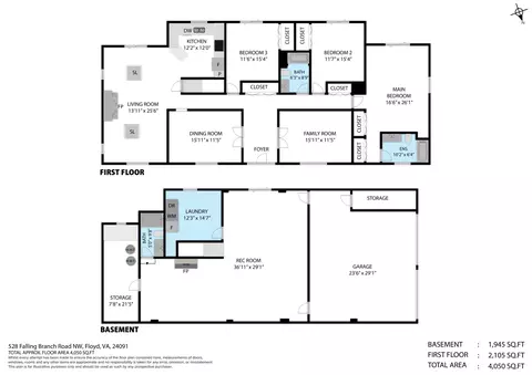 Floorplan - 528 Falling Branch Rd NW, Floyd, VA 24091 photo 1 of 2