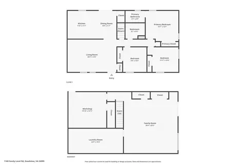 Floorplan - 1160 Sandy Level Rd, Goodview, VA 24095 photo 1 of 6