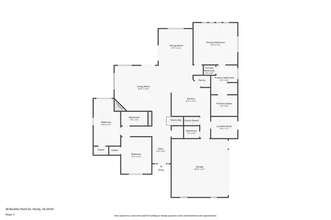 Floorplan - 30 Boulder Point Dr, Hardy, VA 24101 photo 2 of 4