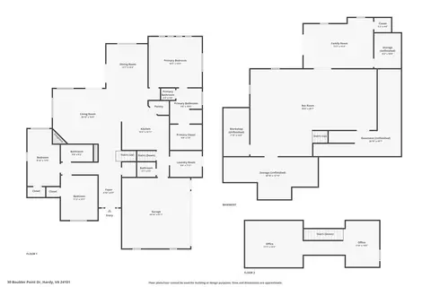 Floorplan - 30 Boulder Point Dr, Hardy, VA 24101 photo 1 of 4
