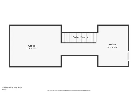 Floorplan - 30 Boulder Point Dr, Hardy, VA 24101 photo 3 of 4