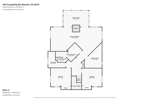 Floorplan - 190 Tranquility Rd, Moneta, VA 24121 photo 3 of 4