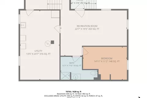 Floorplan - 342 Thrush Dr NW, Roanoke, VA 24017 photo 2 of 3