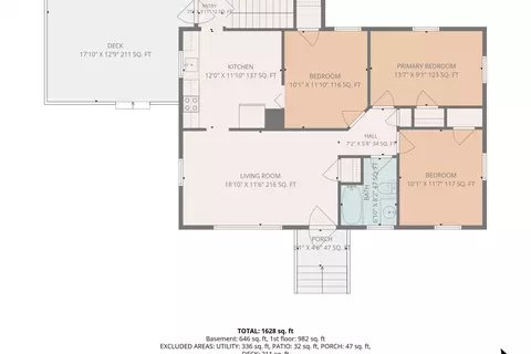 Floorplan - 342 Thrush Dr NW, Roanoke, VA 24017 photo 1 of 3