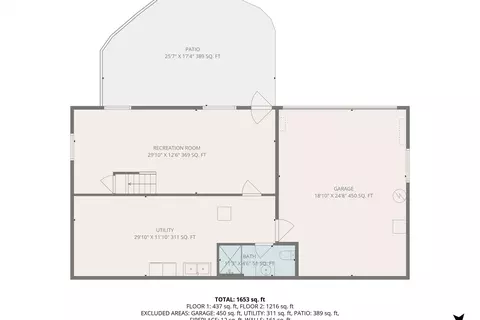 Floorplan - 303 E Fairlawn Dr, Covington, VA 24426 photo 2 of 3