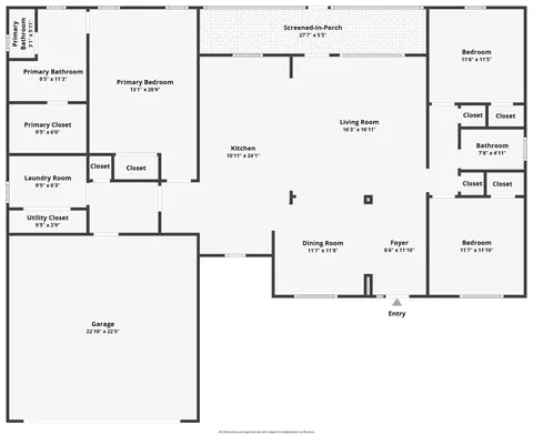 Floorplan - 1240 Gladden Cir, Forest, VA 24551 photo 1 of 1