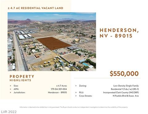 Undisclosed, Henderson, NV 89015