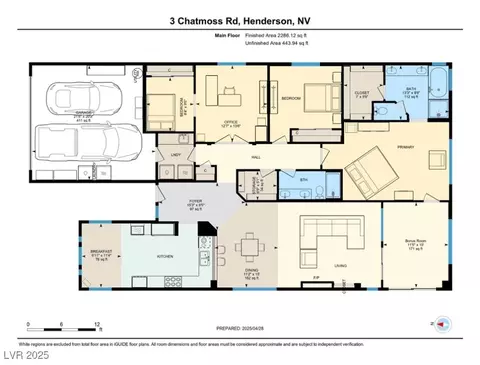 Floorplan - 3 Chatmoss Rd, Henderson, NV 89052 photo 1 of 1