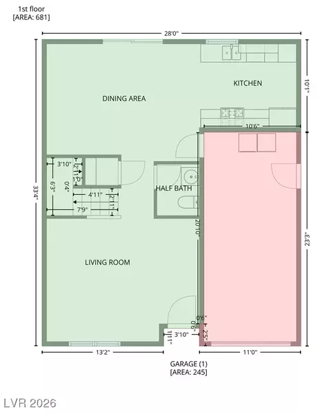 Floorplan - 3095 Quantana Way, Laughlin, NV 89029 photo 2 of 2