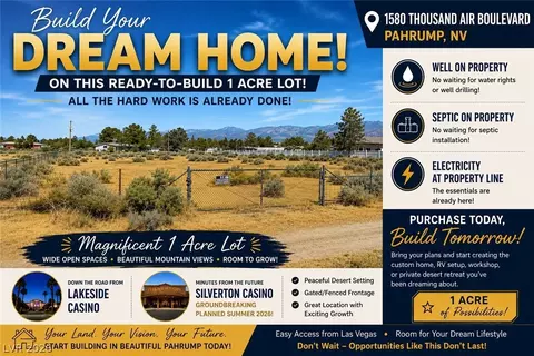 1580 Thousandaire Blvd, Pahrump, NV 89048