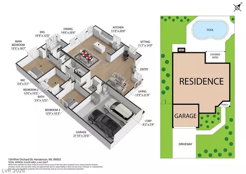 Floorplan - 104 Mint Orchard Dr, Henderson, NV 89002 photo 2 of 2
