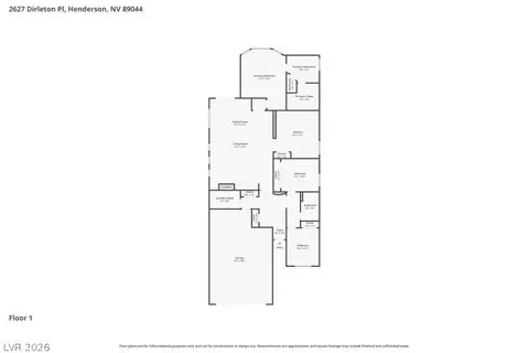 Floorplan - 2627 Dirleton Pl, Henderson, NV 89044 photo 1 of 1