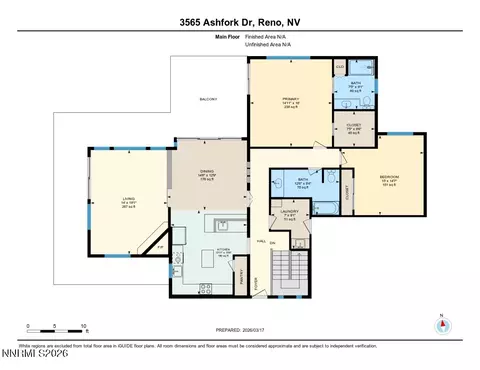 Floorplan - 3565 Ashfork Dr, Reno, NV 89509 photo 1 of 2
