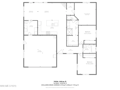 Floorplan - 739 E Cottage Loop, Gardnerville, NV 89460 photo 1 of 4