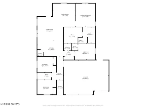 Floorplan - 606 Sycamore Dr, Fallon, NV 89406 photo 1 of 1