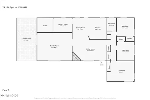 Floorplan - 7 E I St, Sparks, NV 89431 photo 1 of 1