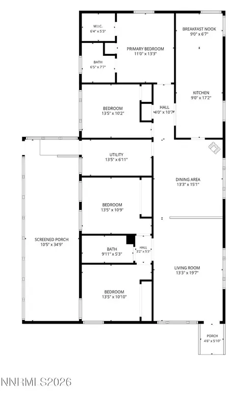 Floorplan - 4262 Margoree Ln, Fallon, NV 89406 photo 1 of 1