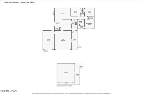 Floorplan - 7190 Bluestone Dr, Reno, NV 89511 photo 1 of 3