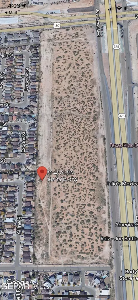 Lot 40 Tbd, El Paso, TX 79936