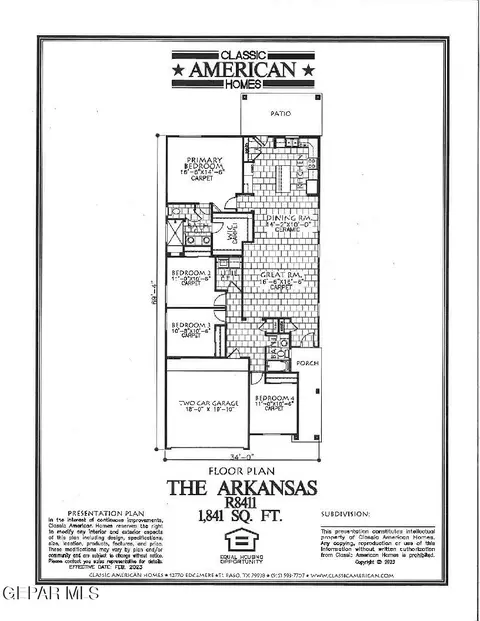 Floorplan - 3608 Pattern Pl, El Paso, TX 79938 photo 1 of 1