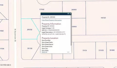 Pn-289382 40 Horizon City Estates Lot 29, Horizon City, TX 79928