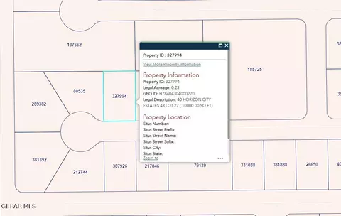 Pn-327994 40 Horizon City Estates Lot 27, Horizon City, TX 79928