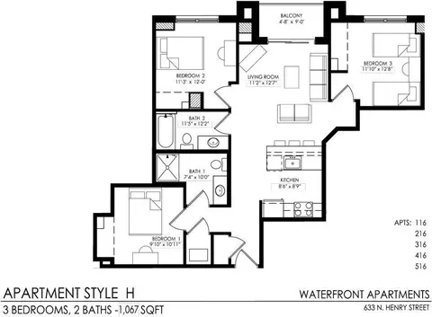 633 N Henry St, Madison, WI 53703