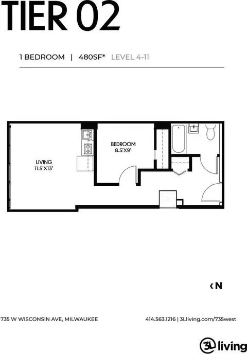 735 W Wisconsin Ave, Milwaukee, WI 53233