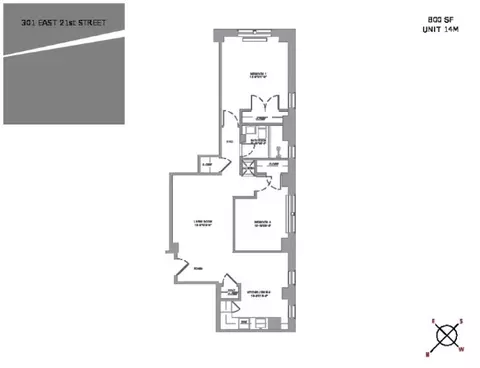 301 E 21st St #14X, New York, NY 10010